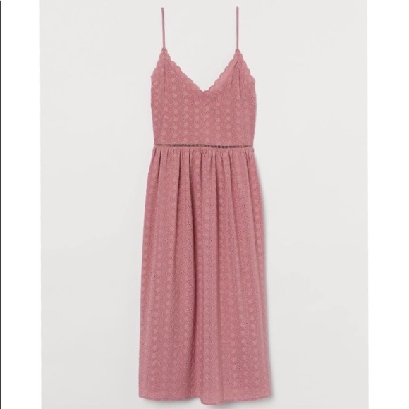 H&M Dresses & Skirts - H&M Pink Eyelet Dress